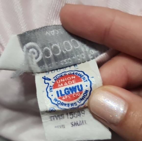 Vintage Union Made Lacey Lingerie Pink Chemise Slip Dress Nightgown - Picture 9 of 12